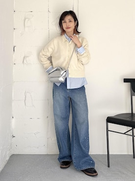 「骨格ナチュラル」｜_ichiさん（レディース・154cm）の冬コーディネート