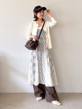 「アイテム（キャミソール）」を使った、_ichiさん（レディース・154cm・30代）の秋コーディネート
