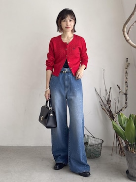 「VIS（ビス）のアイテム（デニムパンツ）」を使った、_ichiさん（レディース・154cm）の秋コーディネート