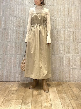 「VIS（ビス）のアイテム（ワンピース）」を使った、_ichiさん（レディース・154cm）の秋コーディネート