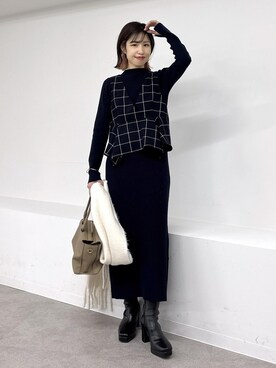 「アイテム（ワンピース/ドレス）」を使った、_ichiさん（レディース・154cm・30代）の秋コーディネート