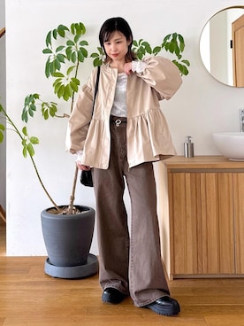 「アイテム（ブルゾン）」を使った、_ichiさん（レディース・154cm・30代）の秋コーディネート
