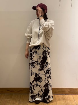 「LOWRYS FARM（ローリーズファーム）のソフトウラケプルオーバー  579079（スウェット）」を使った、kumadayoooさん（レディース・158cm）の秋コーディネート