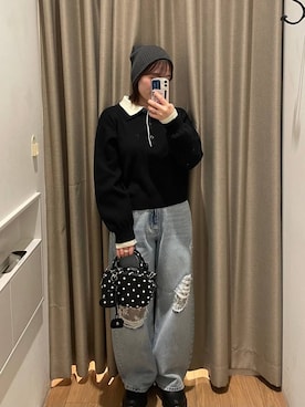 kumadayoooさん（レディース・158cm）の冬コーディネート