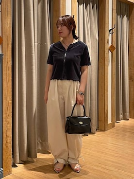 「アイテム（カーディガン/ボレロ）」を使った、kumadayoooさん（レディース・158cm・20代）の夏コーディネート