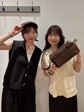 「アイテム（ハンチング/ベレー帽）」を使った、kumadayoooさん（レディース・158cm・20代）の夏コーディネート