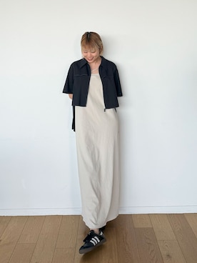 「PUBLIC TOKYO（パブリックトウキョウ）のアイテム（シャツ/ブラウス）」を使った、PUBLIC TOKYO STAFFさん（レディース・165cm）の春コーディネート