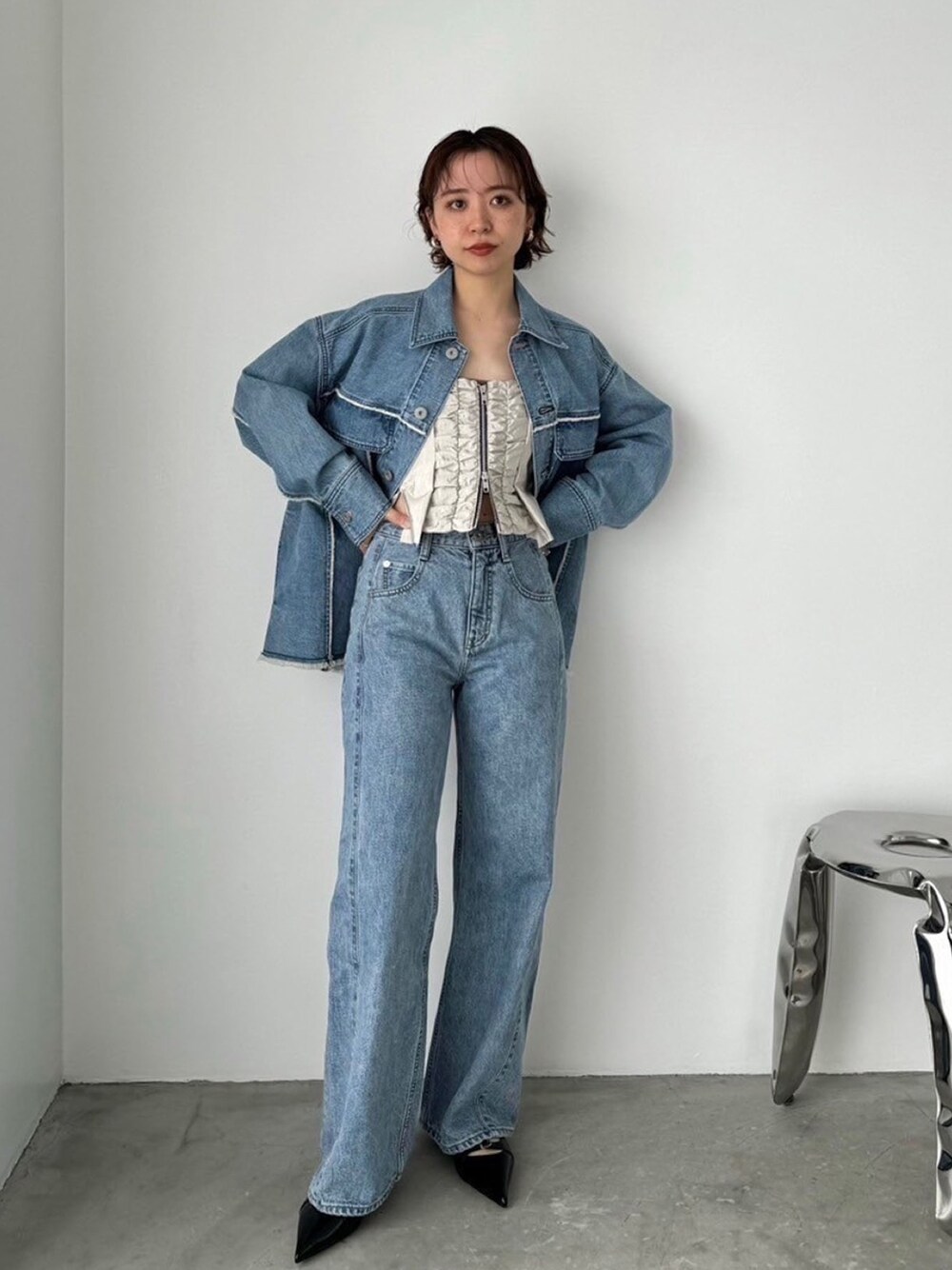 PUBLIC TOKYO STAFF(PUBLIC TOKYO EC W)｜PUBLIC TOKYOのデニムパンツ