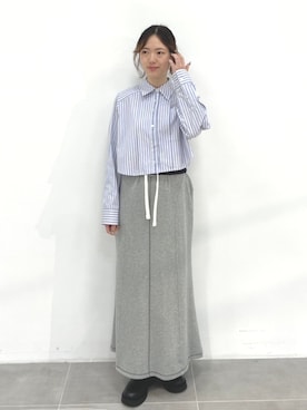 「PUBLIC TOKYO（パブリックトウキョウ）のアイテム（シャツ/ブラウス）」を使った、PUBLIC TOKYO STAFFさん（レディース・163cm）の春コーディネート