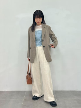 「PUBLIC TOKYO（パブリックトウキョウ）のアイテム（ジャケット/アウター）」を使った、PUBLIC TOKYO STAFFさん（レディース・166cm）の秋コーディネート
