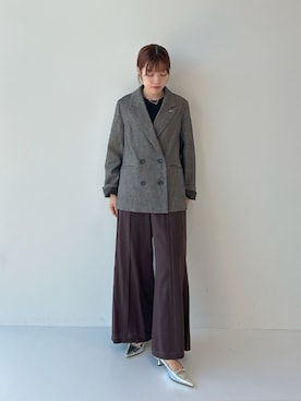「PUBLIC TOKYO（パブリックトウキョウ）のアイテム（ジャケット/アウター）」を使った、PUBLIC TOKYO STAFFさん（レディース・166cm）の秋コーディネート