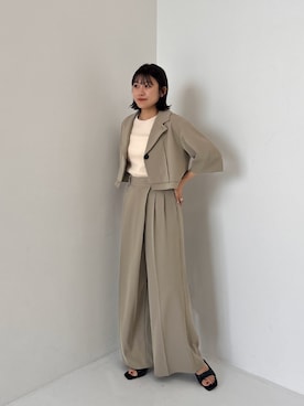「PUBLIC TOKYO（パブリックトウキョウ）のアイテム（ジャケット/アウター）」を使った、PUBLIC TOKYO STAFFさん（レディース・155cm）の夏コーディネート