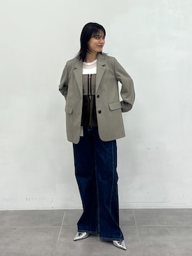 「PUBLIC TOKYO（パブリックトウキョウ）のアイテム（ジャケット/アウター）」を使った、PUBLIC TOKYO STAFFさん（レディース・159cm）の秋コーディネート