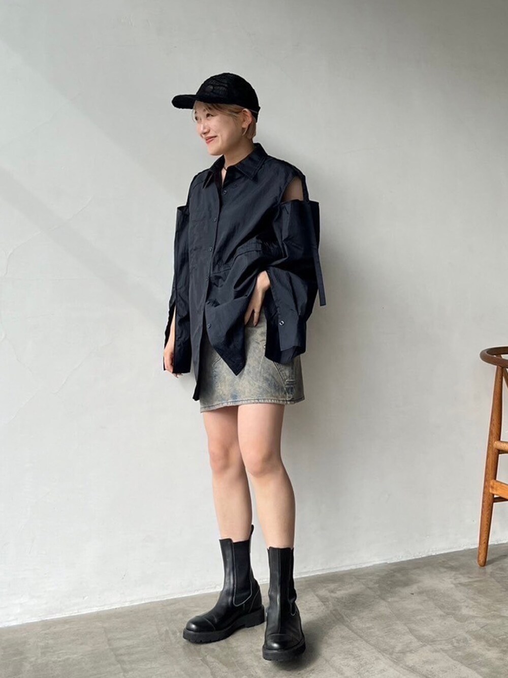 PUBLIC TOKYO（パブリックトウキョウ）の「MULTIDENIM MINISKIRT