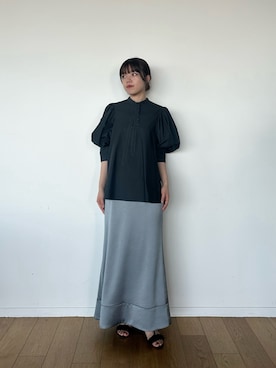 「PUBLIC TOKYO（パブリックトウキョウ）のアイテム（シャツ/ブラウス）」を使った、PUBLIC TOKYO STAFFさん（レディース・166cm）の春コーディネート