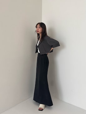 「PUBLIC TOKYO（パブリックトウキョウ）のアイテム（ジャケット/アウター）」を使った、PUBLIC TOKYO STAFFさん（レディース・156cm）の夏コーディネート