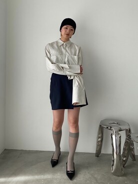 アシメラップアークショートパンツを使った人気ファッション アシメラップアークショートパンツを使った人気ファッション