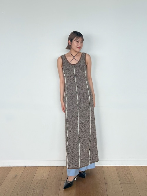 ミクスチャーメッシュニットワンピ（ワンピース）｜PUBLIC TOKYO