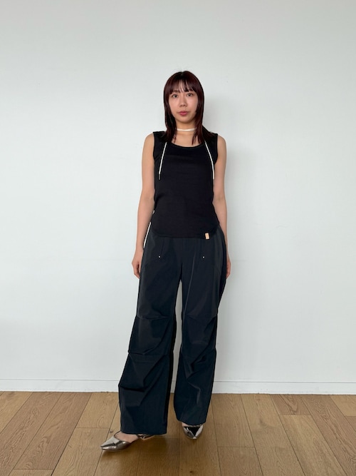 ノースリーブストレッチリブタンク（タンクトップ）｜PUBLIC TOKYO