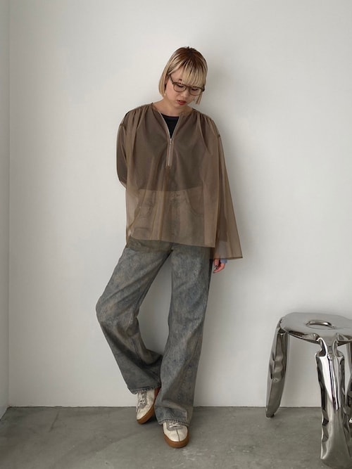 PUBLIC TOKYO tシャツ レイヤーシアーTOP/シースルートップス