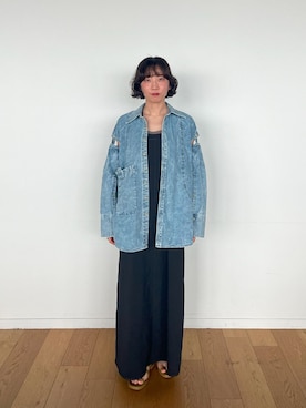 「スリットシャツ」｜PUBLIC TOKYO STAFFさん（レディース・160cm）の春コーディネート