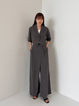 「PUBLIC TOKYO（パブリックトウキョウ）のアイテム（ジャケット/アウター）」を使った、PUBLIC TOKYO STAFFさん（レディース・166cm）の夏コーディネート