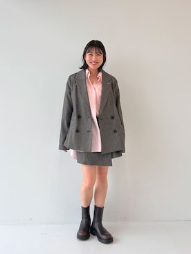 「PUBLIC TOKYO（パブリックトウキョウ）のアイテム（ジャケット/アウター）」を使った、PUBLIC TOKYO STAFFさん（レディース・155cm）の秋コーディネート