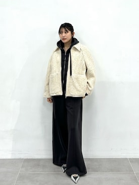 「PUBLIC TOKYO（パブリックトウキョウ）のアイテム（ブルゾン）」を使った、PUBLIC TOKYO STAFFさん（レディース・155cm）の秋コーディネート