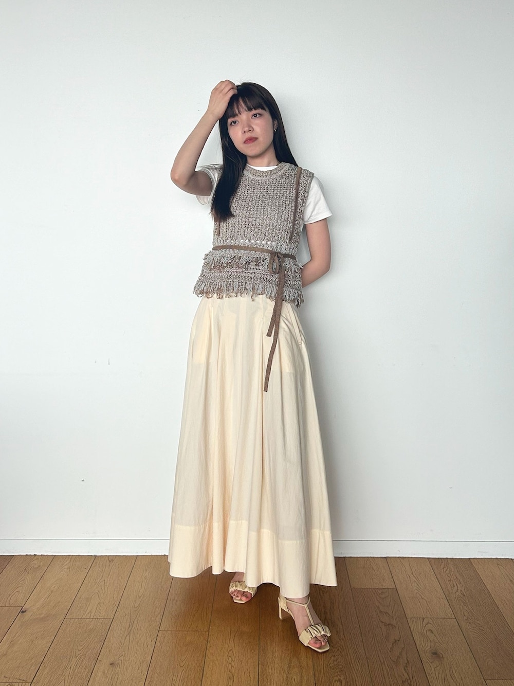 PUBLIC TOKYO パブリックトウキョウ メッシュフリンジトップス PUBLIC TOKYO（パブリックトウキョウ）の「メッシュフリンジ