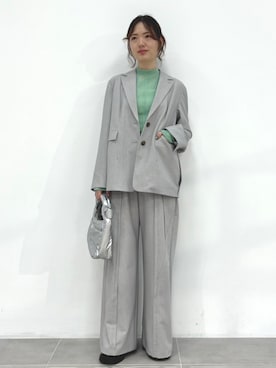 「PUBLIC TOKYO（パブリックトウキョウ）のアイテム（ジャケット/アウター）」を使った、PUBLIC TOKYO STAFFさん（レディース・163cm）の春コーディネート