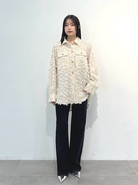 「PUBLIC TOKYO（パブリックトウキョウ）のアイテム（シャツ/ブラウス）」を使った、PUBLIC TOKYO STAFFさん（レディース・155cm）の春コーディネート