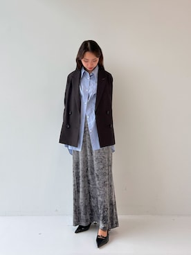 「PUBLIC TOKYO（パブリックトウキョウ）のアイテム（ジャケット/アウター）」を使った、PUBLIC TOKYO STAFFさん（レディース・156cm）の秋コーディネート