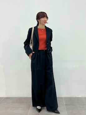 「PUBLIC TOKYO（パブリックトウキョウ）のアイテム（ジャケット/アウター）」を使った、PUBLIC TOKYO STAFFさん（レディース・160cm）の冬コーディネート