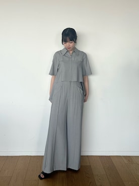 「PUBLIC TOKYO（パブリックトウキョウ）のアイテム（シャツ/ブラウス）」を使った、PUBLIC TOKYO STAFFさん（レディース・166cm）の春コーディネート