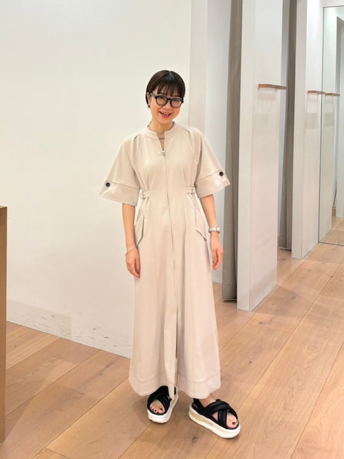 PUBLIC TOKYO（パブリックトウキョウ） シャツワンピース スタンド