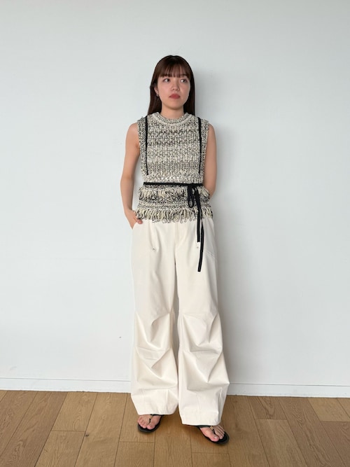 PUBLIC TOKYO ベスト メッシュフリンジトップス レディース : ZOZOTOWN 