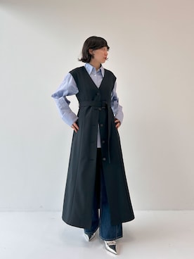 「PUBLIC TOKYO（パブリックトウキョウ）のアイテム（ジャケット/アウター）」を使った、PUBLIC TOKYO STAFFさん（レディース・160cm）の秋コーディネート
