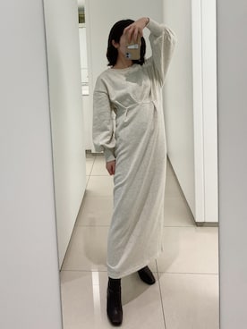 「スエット」｜「アイテム（ブーツ）」を使った、cocoume1994さん（レディース・152cm）の春コーディネート