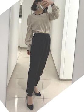 「LAUIR（ラウアー）のアイテム（シャツ/ブラウス）」を使った、cocoume1994さん（レディース・152cm）の春コーディネート