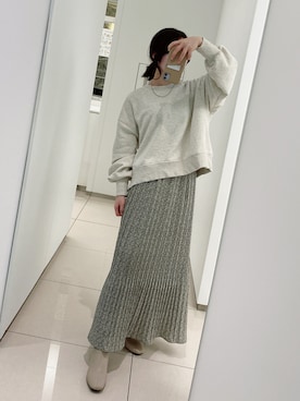 cocoume1994さんの「落ち感、綺麗。一目置かれる魅惑のプリーツスカート」を使ったコーディネート