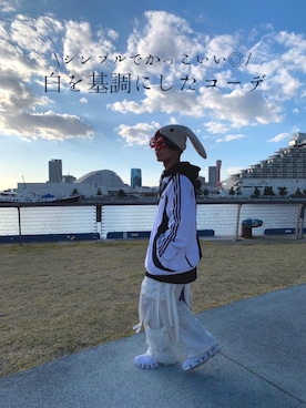 「アイテム（ナイロンジャケット）」を使った、h.ttttttwieeeeeeさん（メンズ・171cm）の秋コーディネート