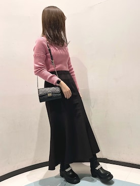 「ORiental TRaffic（オリエンタルトラフィック）のアイテム（ブーツ）」を使った、名古屋PARCOさん（レディース・163cm）の冬コーディネート