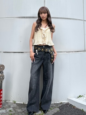 「CALNAMUR（カルナムール）のアイテム」を使った、saraさん（レディース・165cm）の春コーディネート