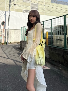 「CALNAMUR（カルナムール）のアイテム」を使った、saraさん（レディース・165cm）の春コーディネート