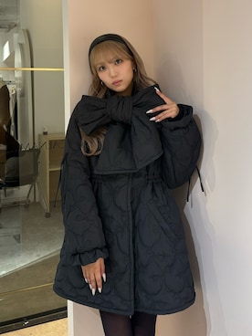 「アイテム（ダウンジャケット/コート）」を使った、saraさん（レディース・165cm）の秋コーディネート