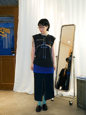 「Handmade（ハンドメイド）のアイテム」を使った、shinさん（レディース・165cm）の夏コーディネート