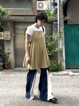 「KBF（ケイビーエフ）のアイテム」を使った、shinさん（レディース・165cm）の春コーディネート