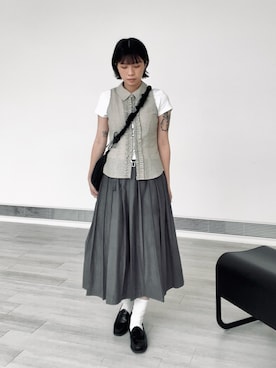 「Ray BEAMS（レイビームス）のアイテム」を使った、shinさん（レディース・165cm）の夏コーディネート