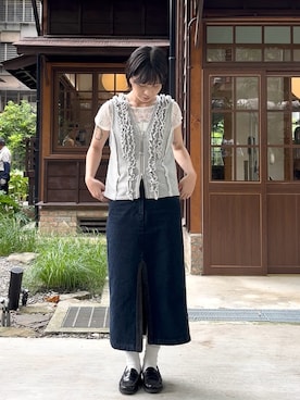「Ray BEAMS（レイビームス）のアイテム」を使った、shinさん（レディース・165cm）の夏コーディネート