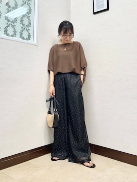 「MARCO BIANCHINI（マルコビアンチーニ）のアイテム」を使った、MIYAZAKIさん（骨格ウェーブ・レディース・158cm）の夏コーディネート
